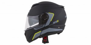 Integralna čelada CASSIDA COMPRESS 2.0 REFRACTION matt black / grey / yellow fluo XS