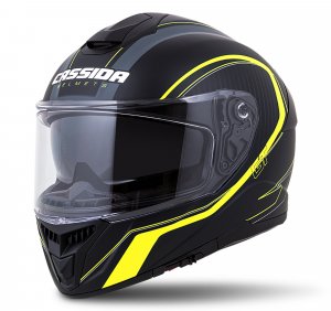 Integralna čelada CASSIDA Integral GT 2.0 Reptyl black/ fluo yellow/ white XS